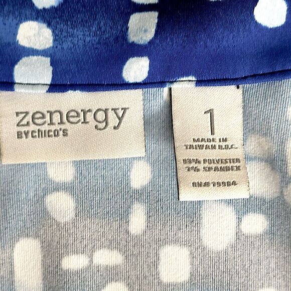 Zenergy By Chico’s Jacket Size 1 (8) Activewear Stretch - Picture 12 of 15